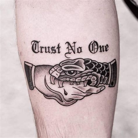 Top Best Trust No One Tattoo Ideas Inspiration Guide Artofit