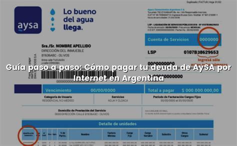 Guía paso a paso Cómo pagar tu deuda de AySA por Internet en Argentina