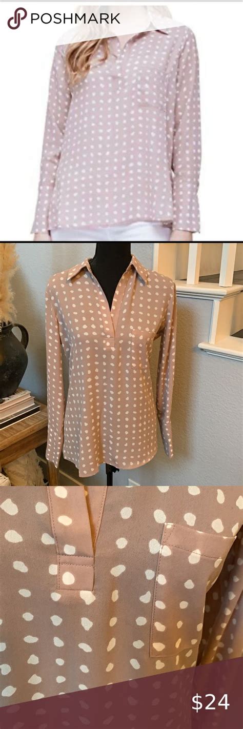 Pleione Pink White Polka Dot Top White Polka Dot Top Clothes Design