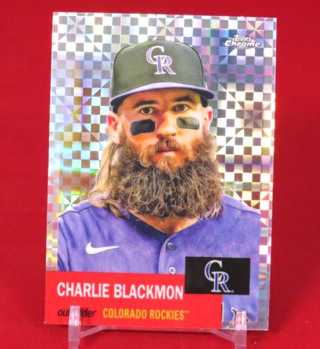 Charlie Blackmon X Fractor Topps Chrome Platinum Anniversary Ebay