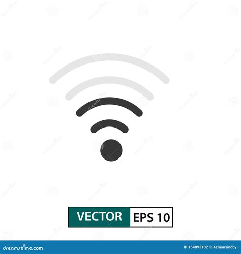 Icono Del Vector De Se Al De Wifi Aislado En Blanco Ilustraci N EPS 10