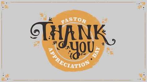 Pastor Appreciation Thank You - Graphics for the Church