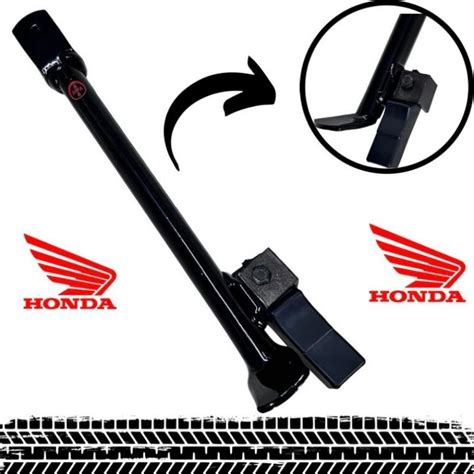 Pezinho De Moto Cavalete Lateral Descanso C Borracha Honda Titan Cg