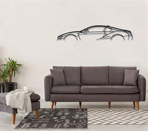 Bmw I Auto Metall Silhouette Wandkunst Wanddekor Metall Wandkunst