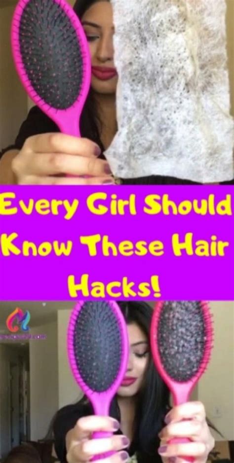 Every Girl Should Know These Hair Hacks In 2020 Hair Hacks