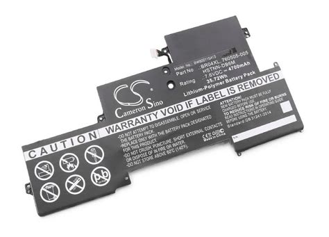 Vhbw Laptop Akku 4700 Mah Ersatz Für Hp 760505 005 765605 005 Br04xl