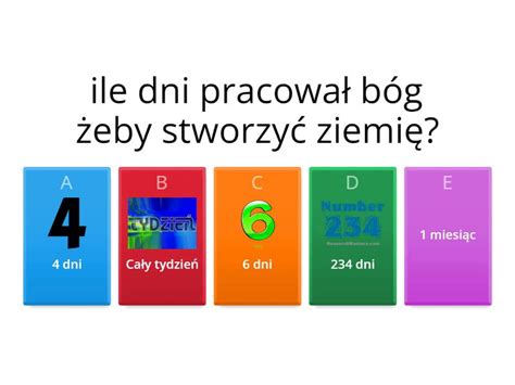 o wiedzy o powstaniu świata Test