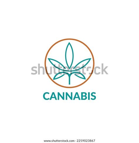 Greenleaf Symbol Quality Cannabis Leaf Logo Stock Vector Royalty Free