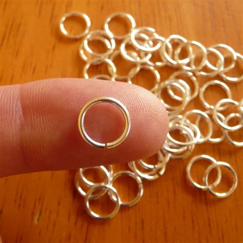 Sterling Silver Open Jump Rings Mm Mm Mm Mm Mm Etsy Uk