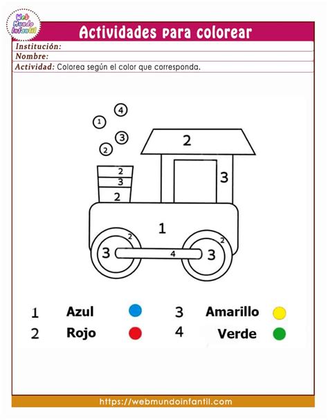 Fichas Para Colorear Preescolar Fichas Para Colorear Off