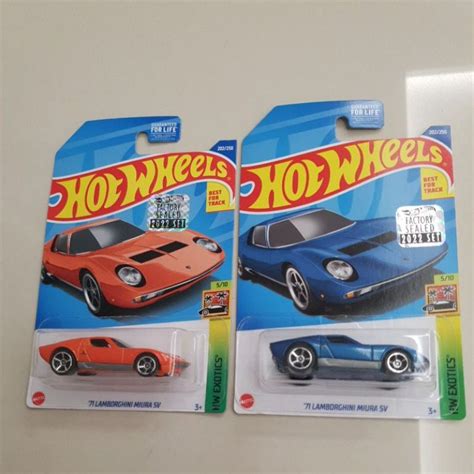 Hot Wheels 71 Lamborghini Miura Sv Many Variant Fs Factory Seal Card Shopee Malaysia