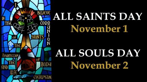 All Saints All Souls Days Our Lady Of Mercy