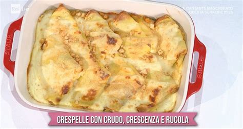 É sempre mezzogiorno Ricetta crespelle con crudo crescenza e rucola