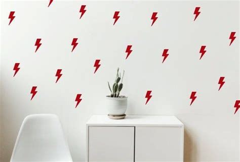 50 Lightning Bolt Stickers Bolt Vinyl Decal Superhero Wall Etsy