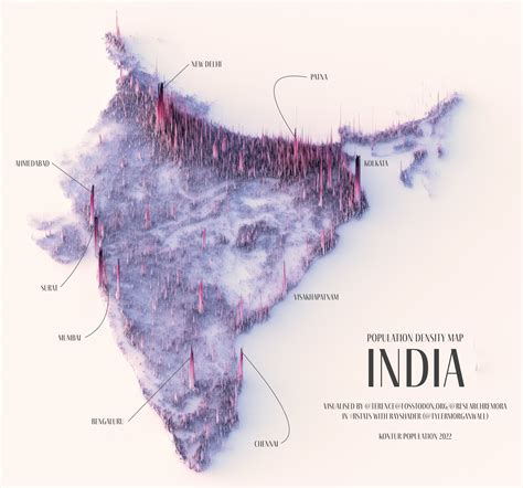 Population density map of India : r/Indian_Hangouts