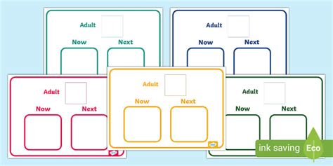 Now And Next Board Including Key Adult Profesor Hizo