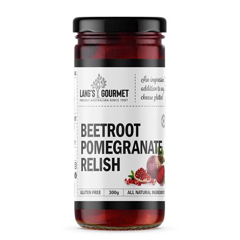 Beetroot Pomegrante Relish Langs Gourmet