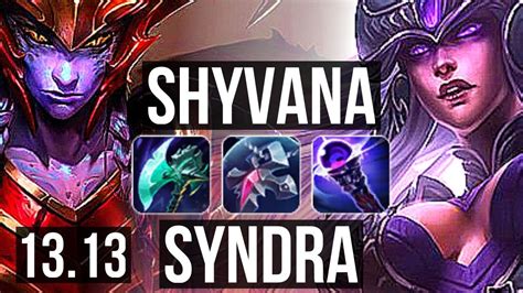 SHYVANA Vs SYNDRA MID 2 5M Mastery 1300 Games 4 3 14 KR Master