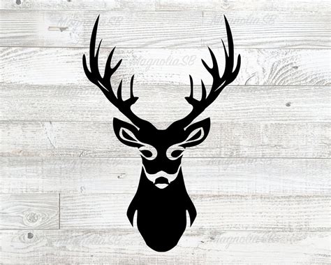 Tête de cerf SVG DXF svg de cerf fichier de coupe pour Etsy France