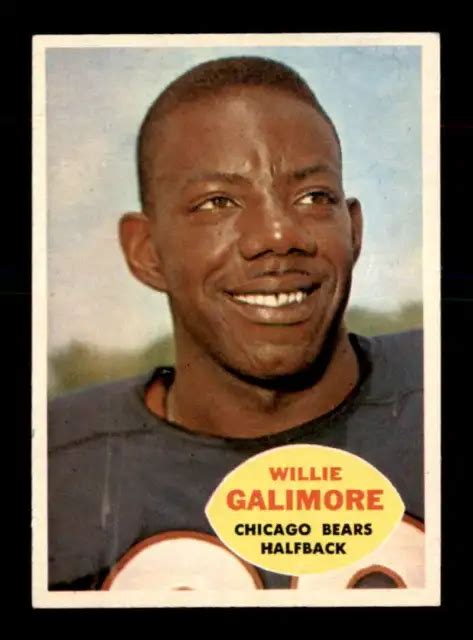 1960 TOPPS #14 Willie Galimore EXMT + X2915803 EUR 4,72 - PicClick FR