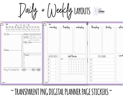 Planner Template For Goodnotes