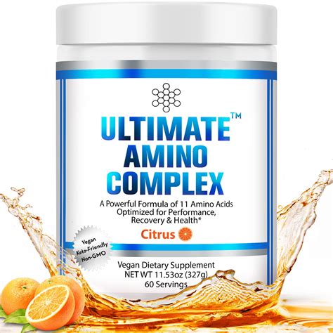 Ultimate Amino Complex Supplement Citrus Flavor 60