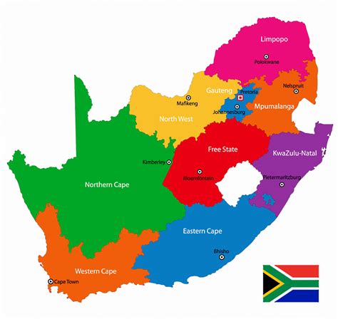 Mapa de Sudáfrica datos interesantes e información sobre el país