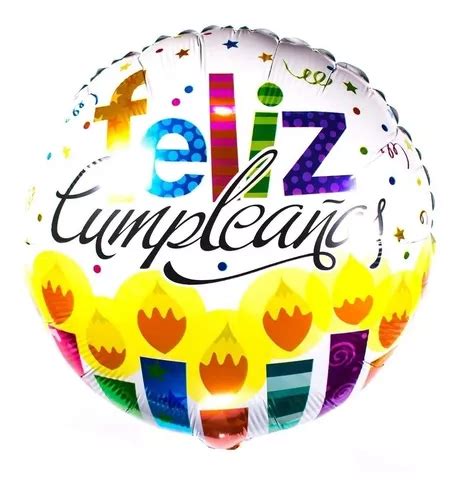 Pack Globos Metaliz Feliz Cumplea Os Con Velitas Pg