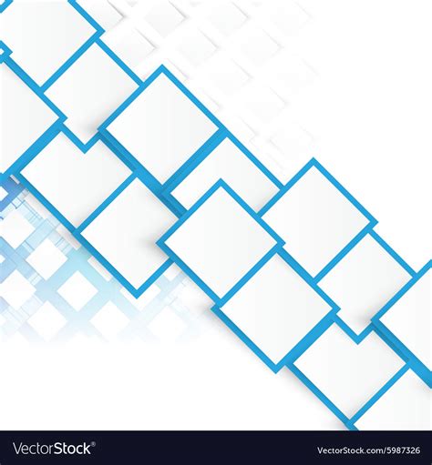 Blue Squares Abstract Background Royalty Free Vector Image