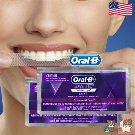 Oral B D White Luxe Advanced Seal Strips Shopee