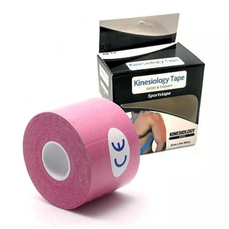 Kinesio Tape Fita Bandagem Adesiva Muscular Rosa 5Cm X 5M Submarino