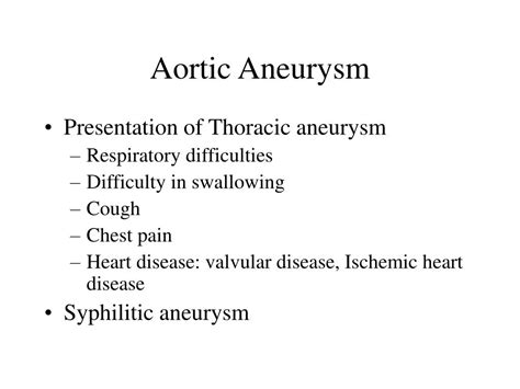 Ppt Aneurysm Dissection Powerpoint Presentation Free Download Id 5502315