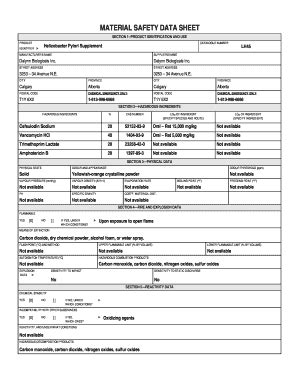 Fillable Online MSDS LH45 Doc Fax Email Print PdfFiller