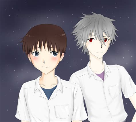 Kaworu And Shinji By Allimaclyra On Deviantart