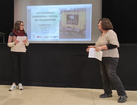 El Voluntariat Ambiental I Social De Calldetenes Rep El Reconeixement