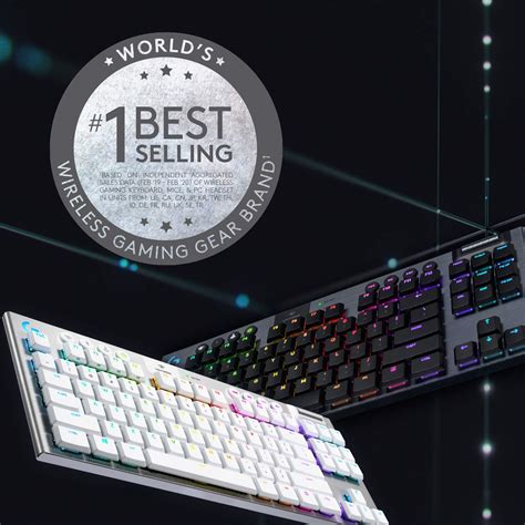 Logitech - G915 LIGHTSPEED TKL Wireless Mechanical GL Tactile Switch ...