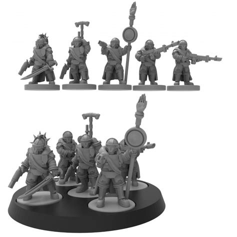 3d Printable Complete Smol Lunar Auxilia Kickstarter Bundle Presupported By Thatevilone