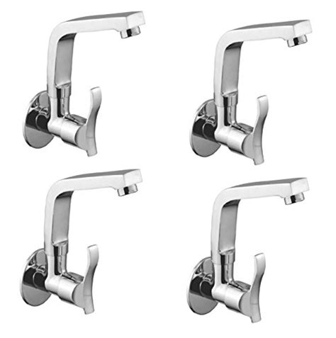 Buy Oleanna Angel Brass Sink Tap With Wall Flange Sink Cock With Swivel Casted Spout Wall