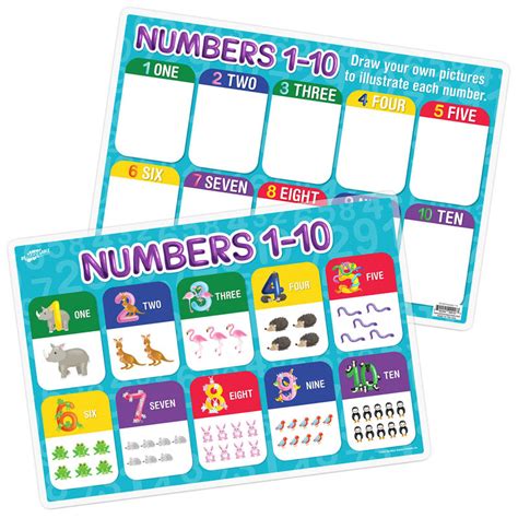 Numbers 1 10 Remarkable Activity Mat Top Notch Teacher Products