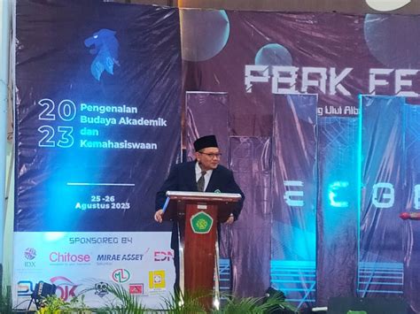 Pbak Fe Begini Pesan Dekan Kepada Mahasiswa Baru Fakultas