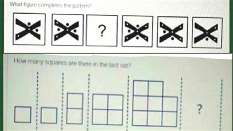 What Figure Completes The Pattern How Many Squares Are There In The