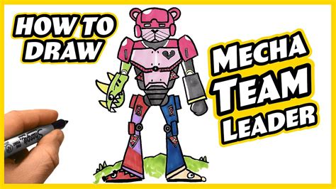 How To Draw Mecha Team Leader Fortnite Step By Step Drawing Tutorial Drawing Art