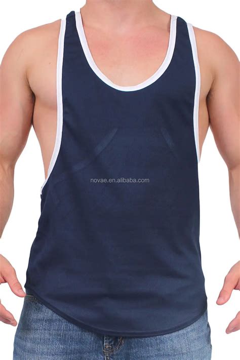 Sleeveless Shirts Open Side Racerback Tank Top Mens Singlet Sport