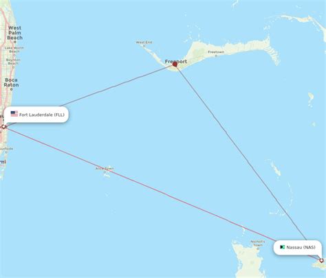 Flights From Nassau To Fort Lauderdale NAS To FLL Flight Routes