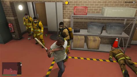 Gta 5 Fire Station Rampage Six Star Escape Youtube