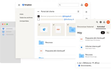 Experiencia De La Aplicación De Dropbox Para Escritorio En Macos Y Windows