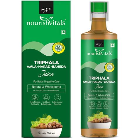 Nourishvitals Triphala Amla Harad Baheda Juice Natural