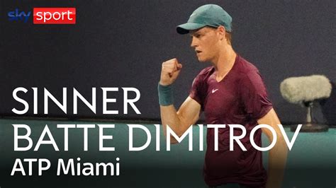 Sinner Batte Dimitrov A Miami I Migliori Punti Del Match YouTube