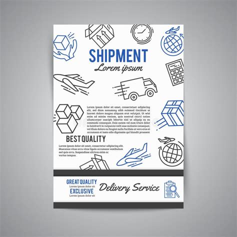 Delivery And Express Shipment Planner Courier And Shipping Icons