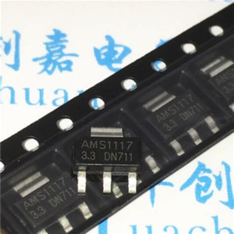 Jual AMS1117 3 3V Linear Voltage Regulator Chip SMD SOT 223 Made In